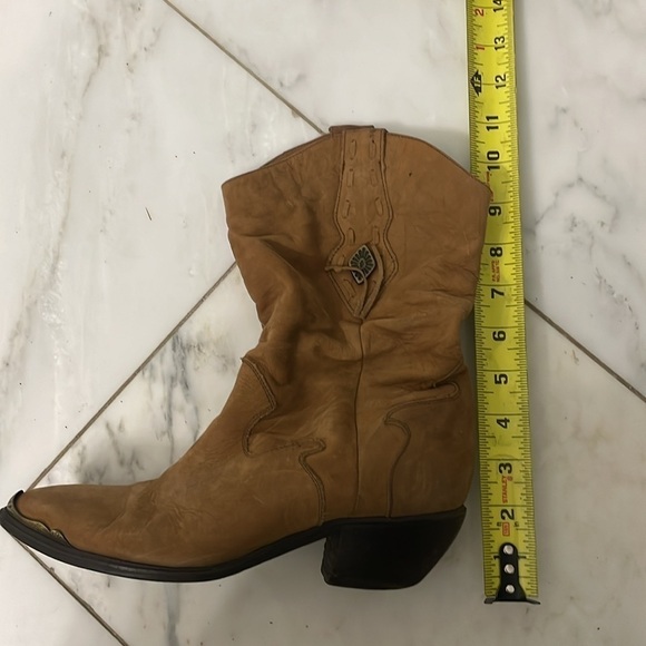 Code West tan leather country western or cowboy boot size 7 great condition - Picture 14 of 14